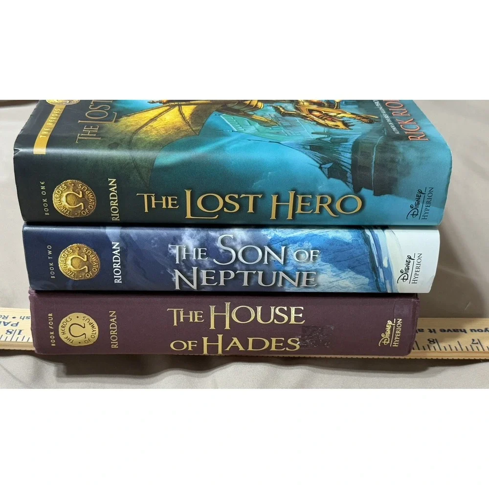 The Heroes of‎ Olympus Rick Riordan Hardcover Books 1,2,4 All First Edition